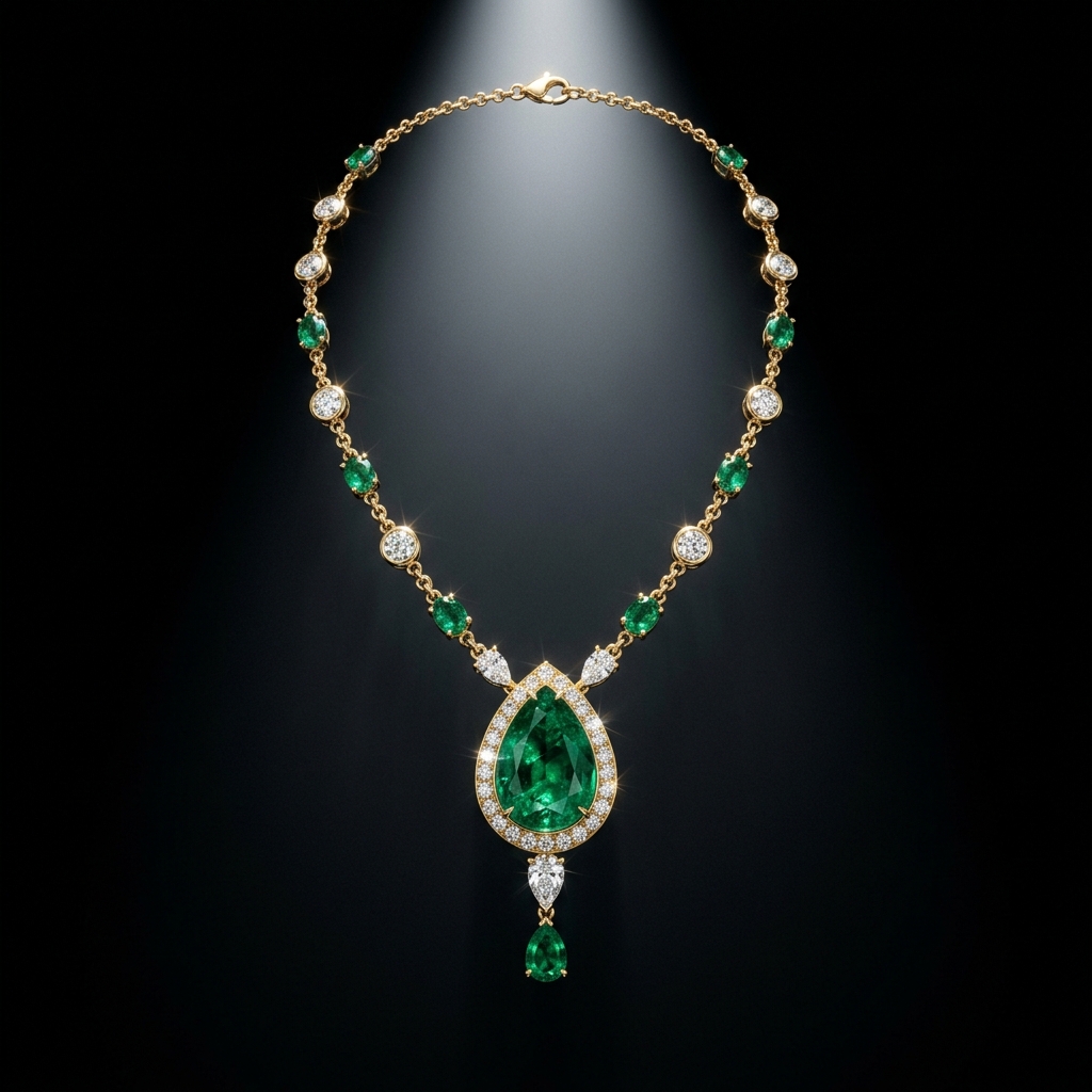 Royal Emerald Necklace — OM Jewels